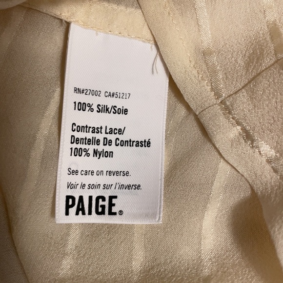 PAIGE Silvette Ruffle Silk Blouse - Picture 16 of 17